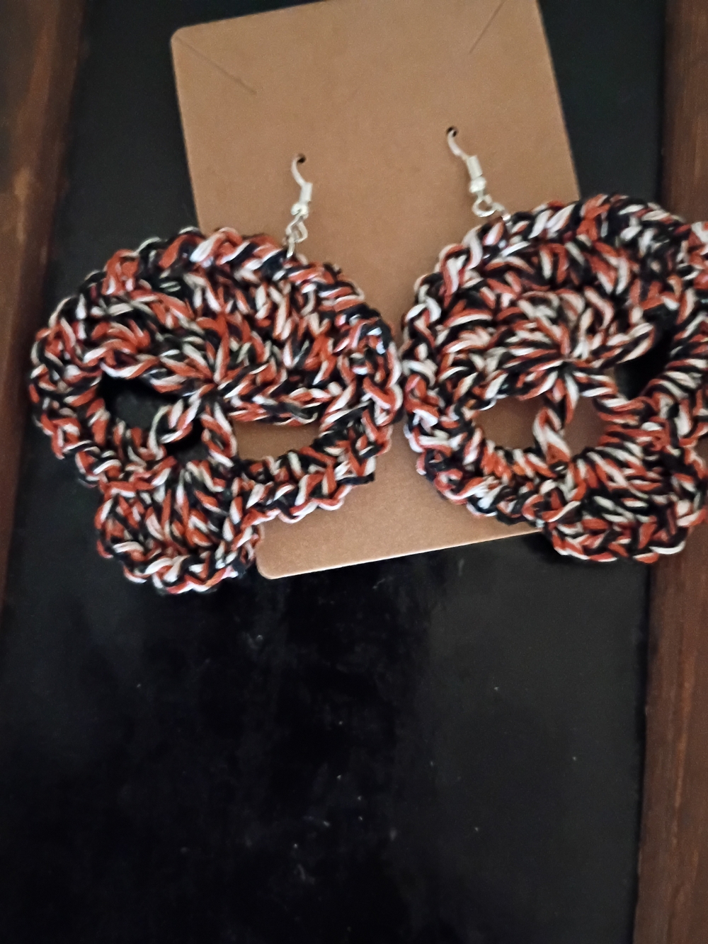 Handcrafted Skull Crochet Earrings - Women Jewelry